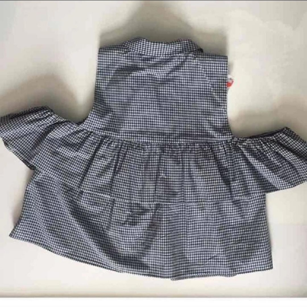 Zara gingham print top xs